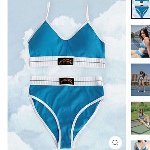 Sporty Blue Bra Panty Set
